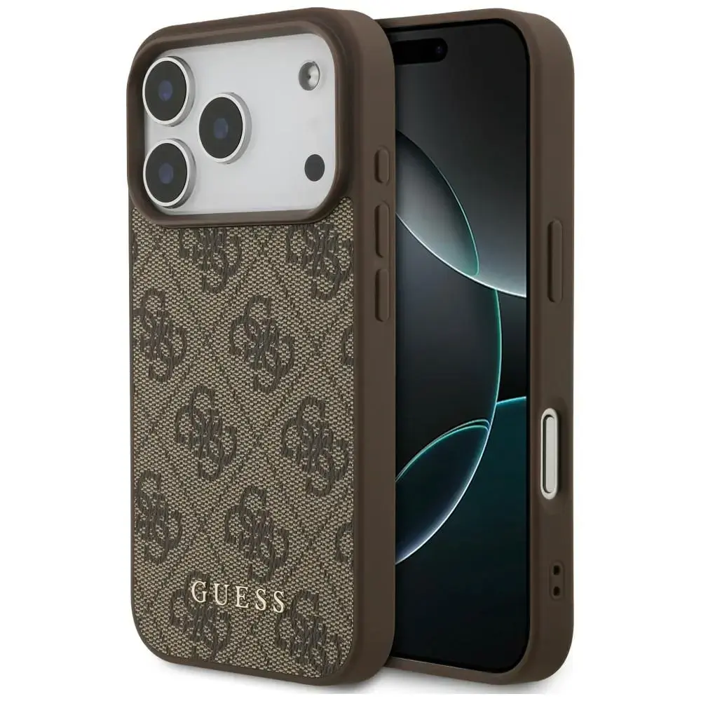 Guess 4G Classic maciņš telefonam iPhone 18 Pro | iPhone 17 Pro brūns