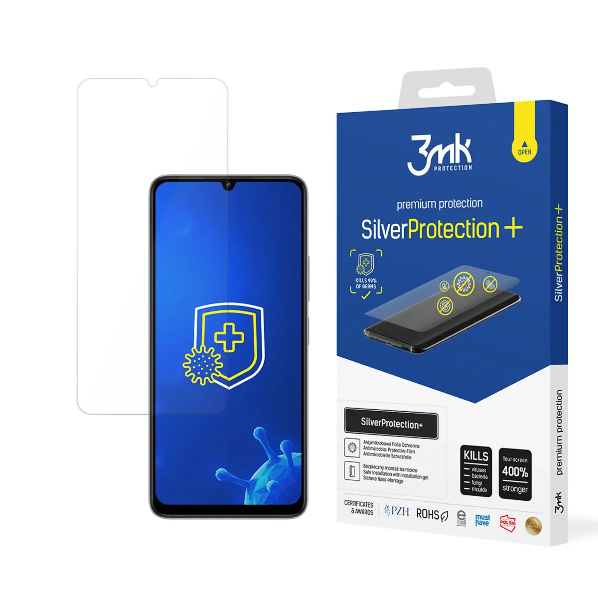 3mk SilverProtection+ aizsargplēve telefona ekrānam Redmi 13C 5G