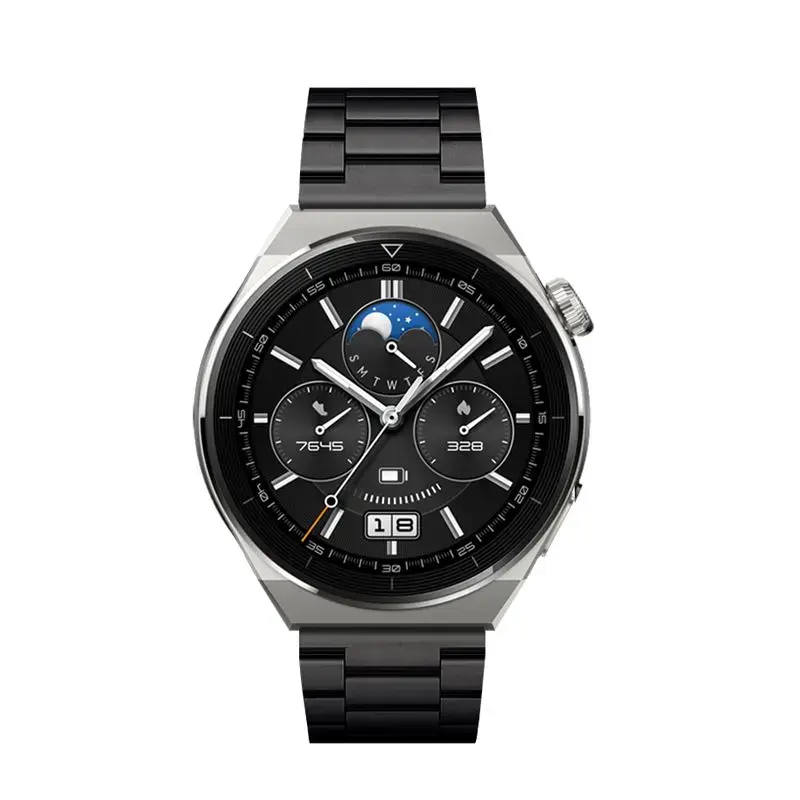 Forcell F-Design nutikella rihm Samsung Galaxy Watch (20 mm) jaoks | roostevaba teras | must