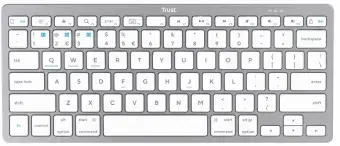 Klaviatūra Trust Wireless Bluetooth Keyboard Silver