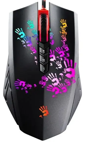 A4tech Bloody Blazing A60 gaming mouse | RGB backlight | 6200 DPI | USB | black