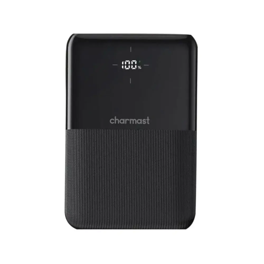 Charmast S12 (W1150) ārējais akumulators (powerbank) | 10 000 mAh | 20W | PD, QC | LED ekrāns | melns