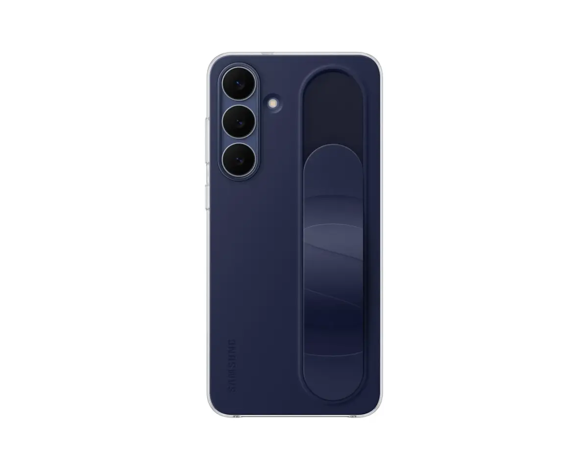 Samsung EF-GS731CNE Standing Grip maciņš ar statīvu telefonam Samsung Galaxy S25 FE (S731) tumši zils (Bojāts iepakojums)