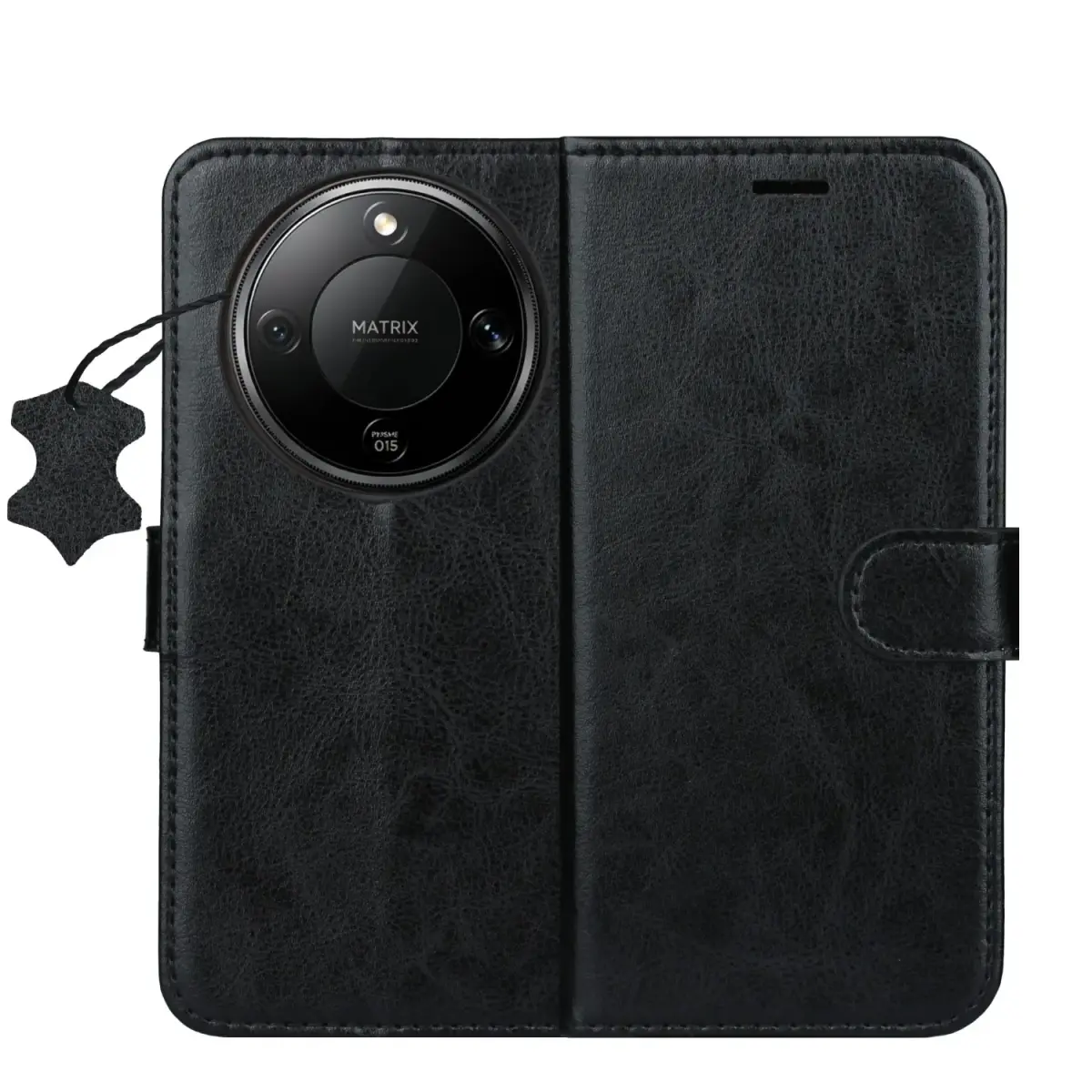 Smart Luxe leather case for Honor Magic 8 Lite black