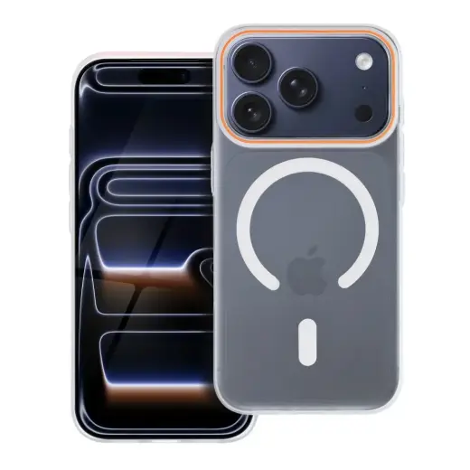 Go Orange telefono dėklas su MagSafe palaikymu iPhone 17 Pro Max | iPhone 18 Pro Max skaidrus