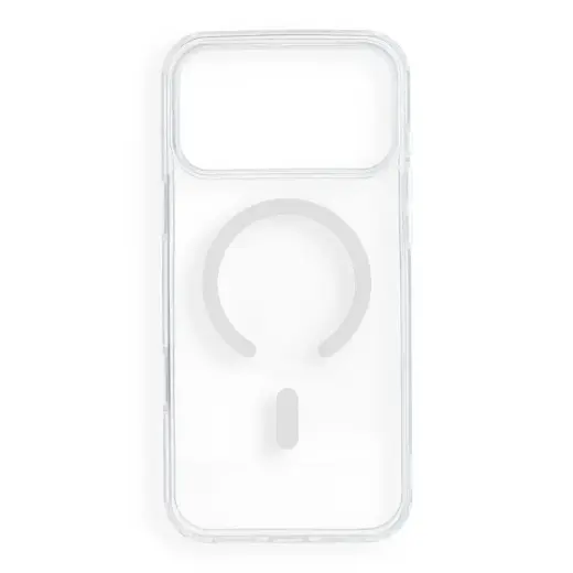 Case for iPhone 17 Pro Max / 18 Pro Max Drop Glue Colorful Ring Mag Cover compatible with MagSafe white