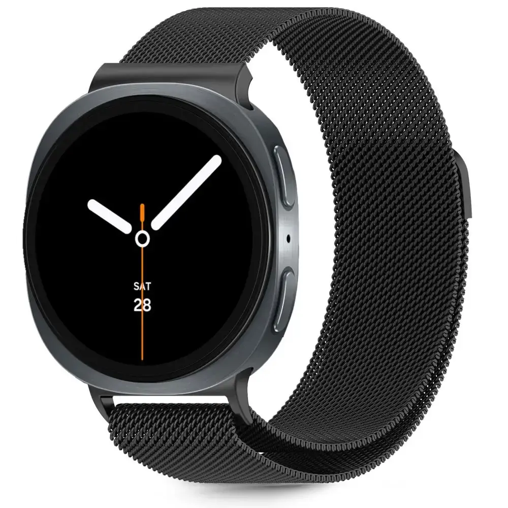 Tech-Protect Milaneseband viedpulksteņa siksniņa priekš Samsung Galaxy Watch 8/Classic (40/44/46 mm) | nerūsējošs tērauds | melna