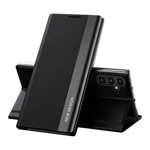 Fusion Sleep PRO eco leather book type phone case for Samsung Galaxy A13 4G (A135) black