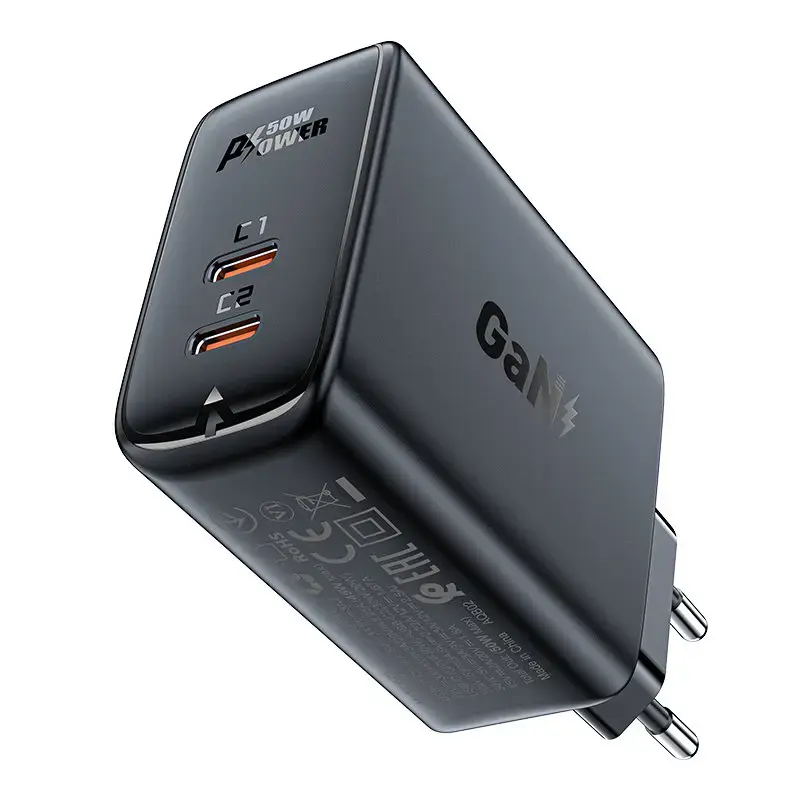 Acefast A29 зарядное устройство | 50W | PD, GaN | USB-C | черное