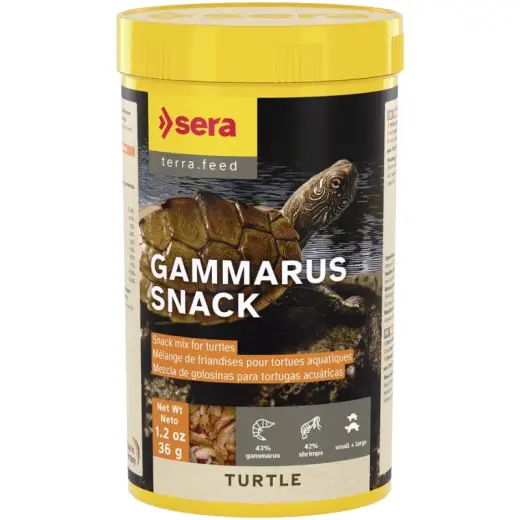 Barība bruņurupučiem - Sera Turtle Gammarus Snack, 250ml, 36g