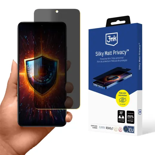 3mk Silky Matt Privacy aizsargplēve telefona ekrānam Xiaomi 13T (privātuma efekts)
