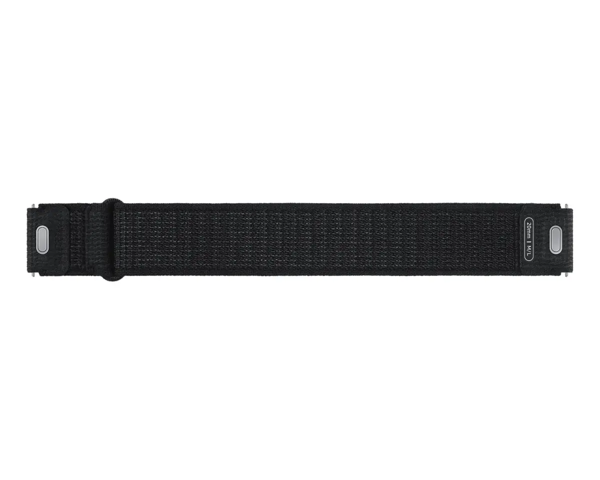 Samsung Cloth viedpulksteņa siksniņa priekš Galaxy Watch 6/6 Classic | neilons | melna