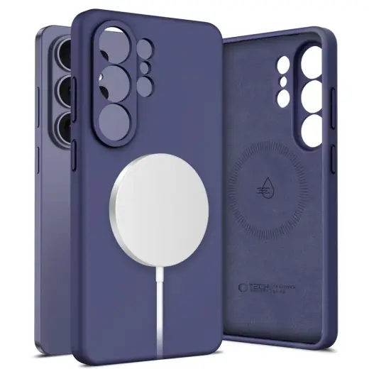 TECH-PROTECT Silicone telefono dėklas su MagSafe palaikymu Samsung Galaxy S26 Ultra (S948) violetinis