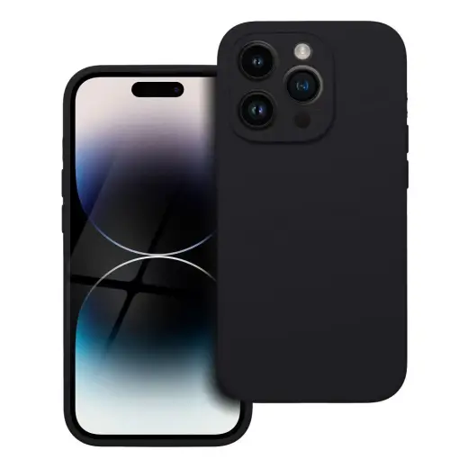 Case for iPhone 14 PRO Silicone 2mm (camera protection) black
