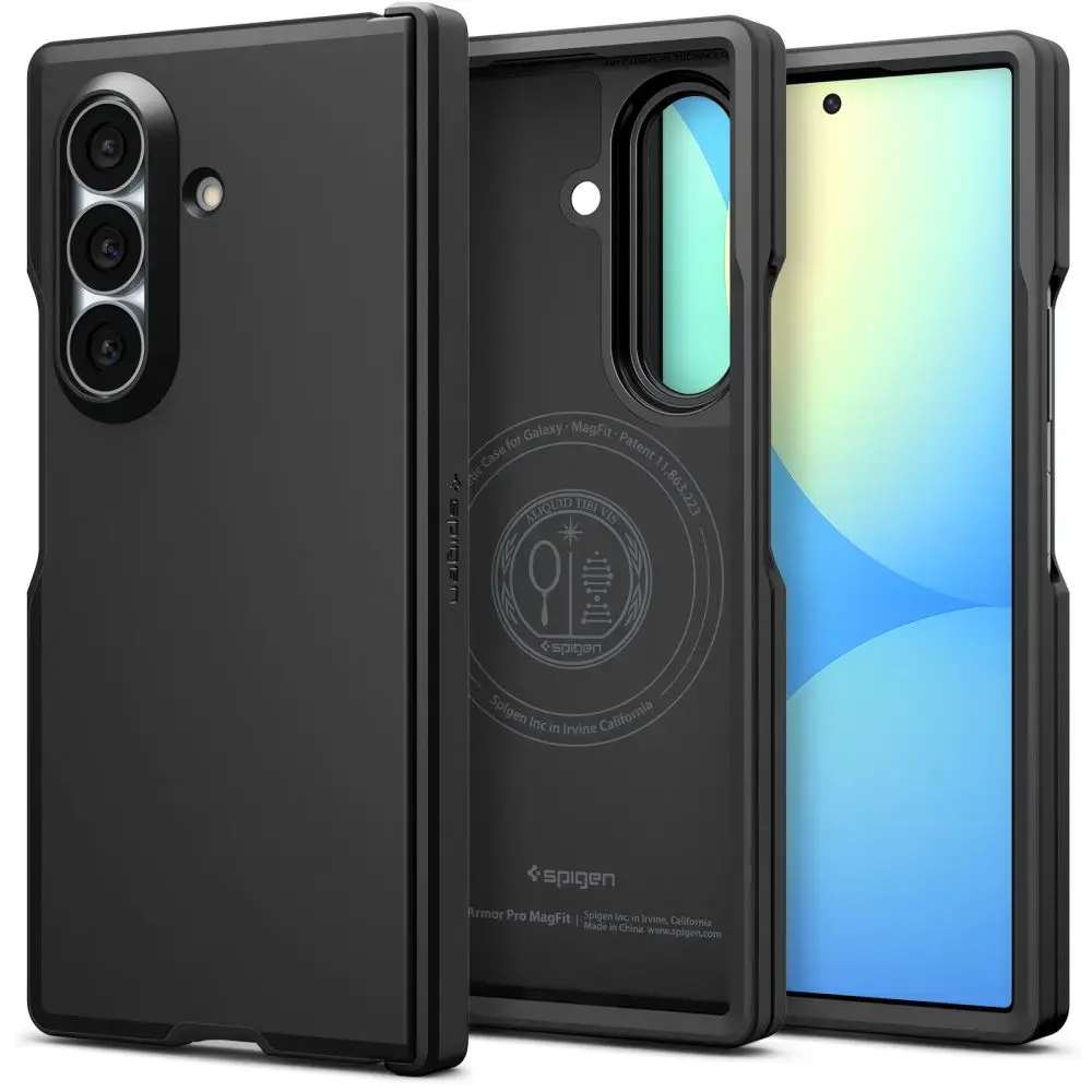 Spigen Tough Armor telefono dėklas su MagSafe palaikymu Samsung Galaxy Z Fold 8 Ultra (F976) juodas