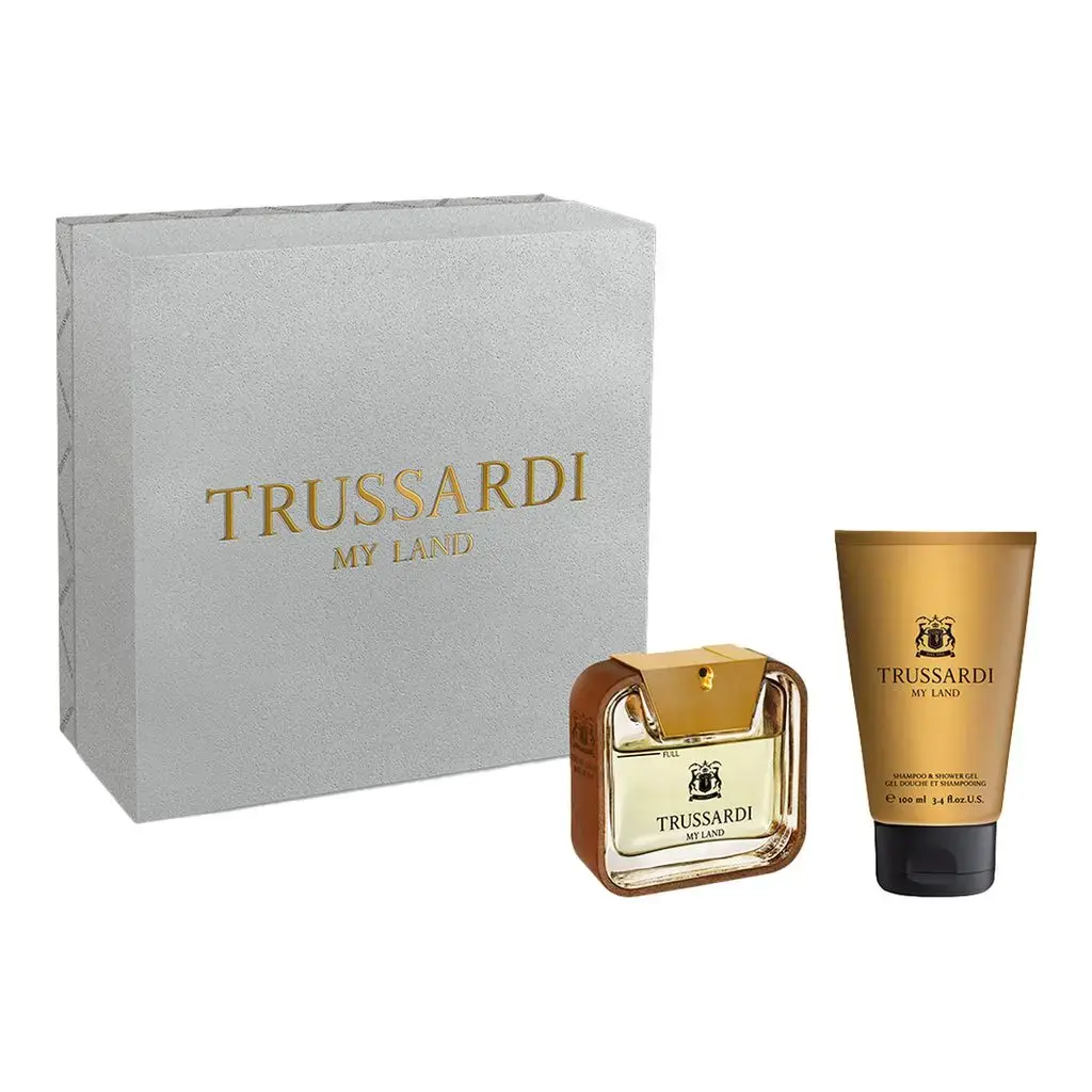 Set Trussardi: My Land, Eau De Toilette, For Men, 50 ml + My Land, Cleansing & Refreshing, Shower Gel, For All Skin Types, 100 ml