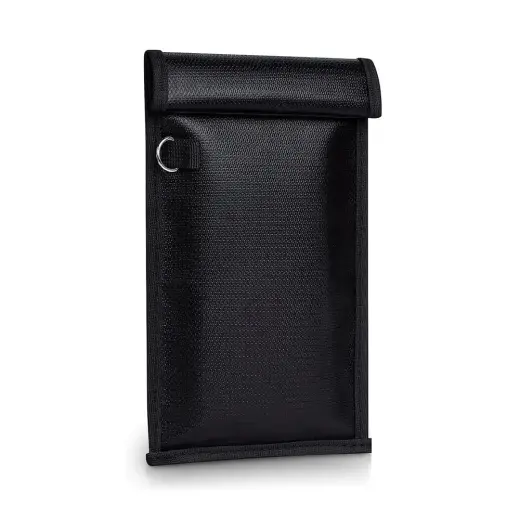 Fireproof RFID Phone Case OTN-27 with Signal Blocker 27x12.3 cm - Black