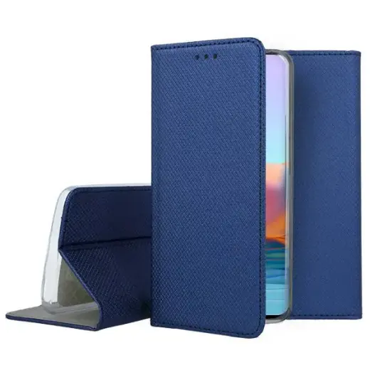 Fusion Magnet knyginio tipo telefono dėklas Redmi Note 11 Pro | Redmi Note 11 Pro+ mėlynas