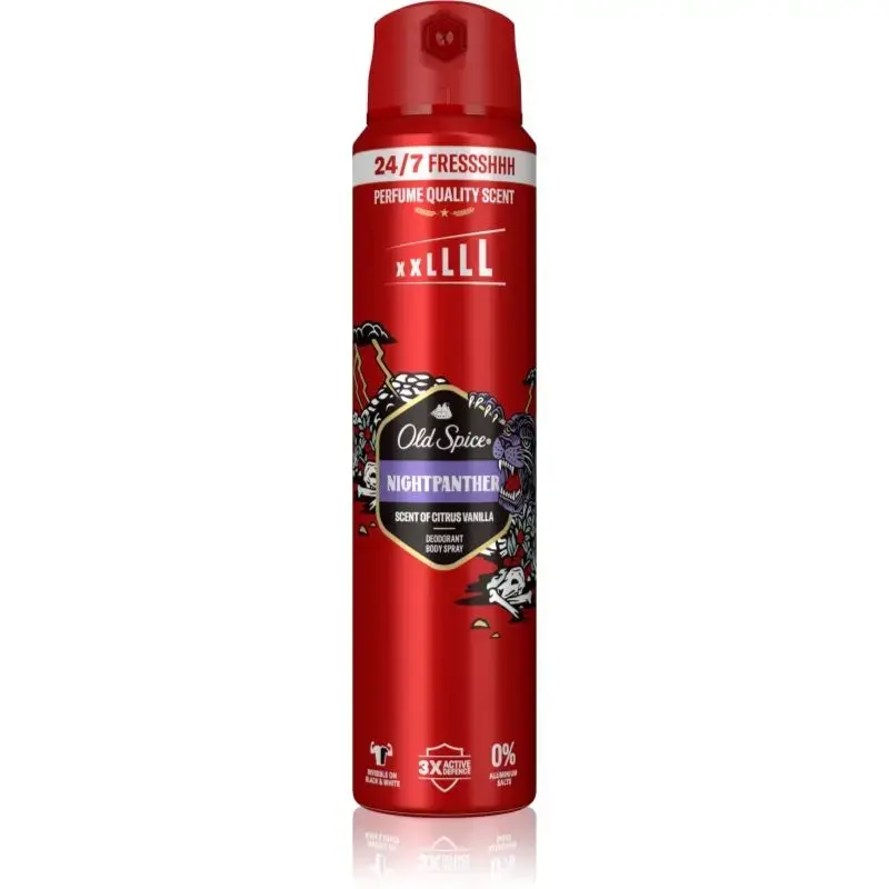 Old Spice Nightpanther Deodorant and Body Spray for Men 250 Ml