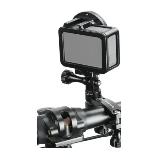 Puluz Aluminum Handlebar Mount with 360-Degree Rotation for Action Cameras (Black)