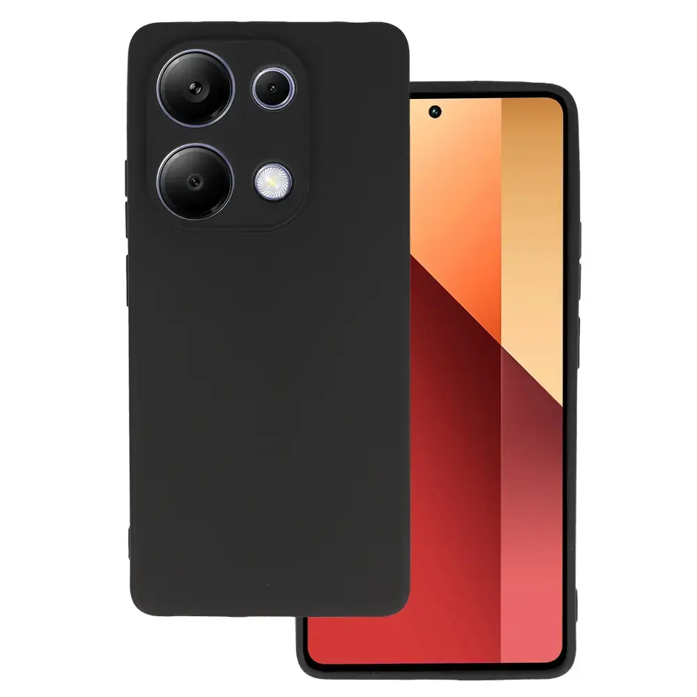 Matinis telefono dėklas, skirtas „Redmi Note 13 Pro 4G“, juodas