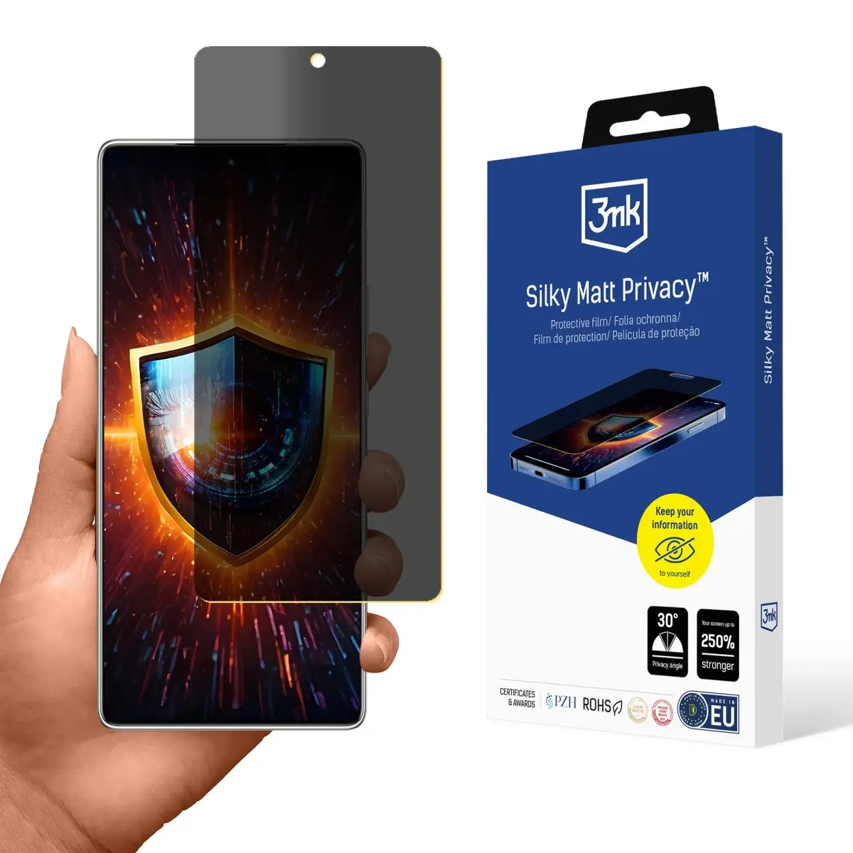 3mk Silky Matt Privacy aizsargplēve telefona ekrānam Infinix Note 40 (privātuma efekts)