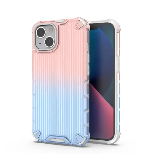 Ombre Protect telefono dėklas iPhone 13 rožinis mėlynas