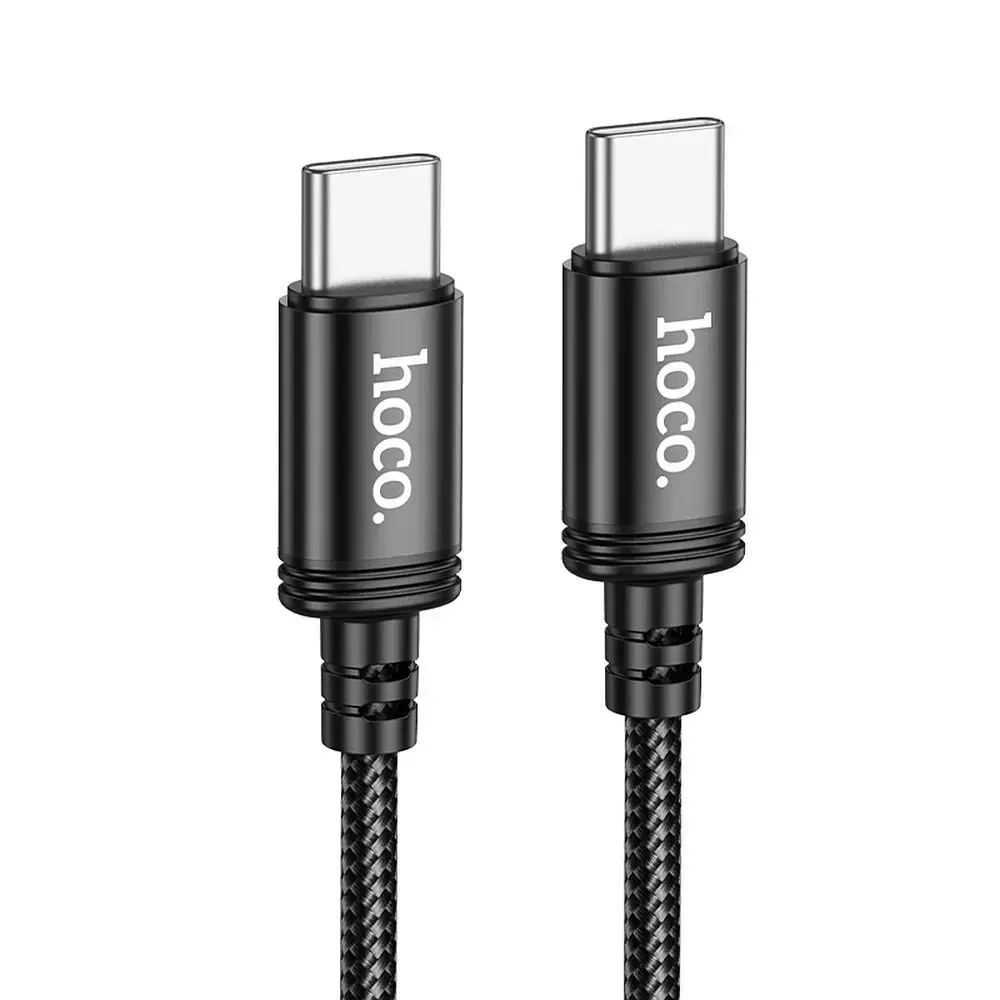 HOCO X89 datu pārraides un uzlādes vads | USB-C uz USB-C | PD, QC 3.0 | 60W | 2m | melns
