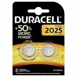 Duracell CR2025 3V lithium battery 2BB