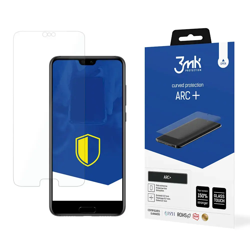 Защитная плёнка 3mk ARC+ для Huawei P20 Pro (совместимо со сканером отпечатка под экраном)