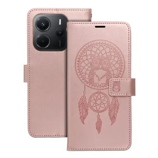 MEZZO dreamcatcher grāmatveida maciņš telefonam Samsung Galaxy A57 (A576) rozā