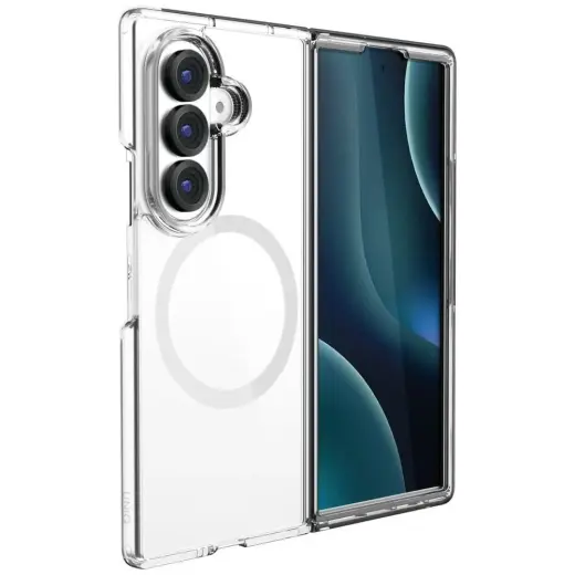 UNIQ LifePro Xtreme Magclick Charging telefono dėklas su MagSafe palaikymu Samsung Galaxy Z Fold 8 Ultra (F976) skaidrus