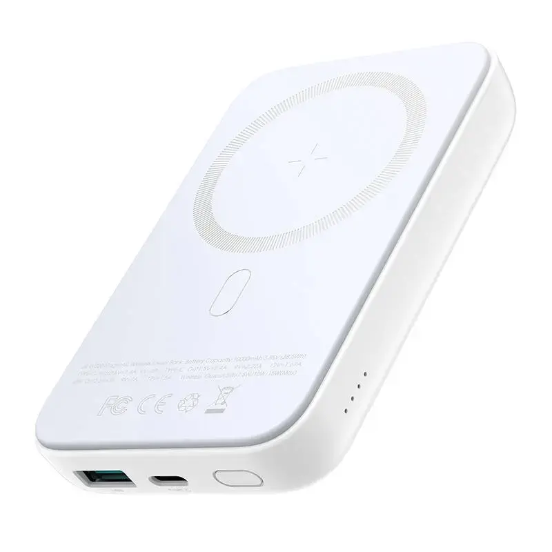 Joyroom JR-W020 power bank 10000mAh 20W Qi 15W MagSafe compatible white