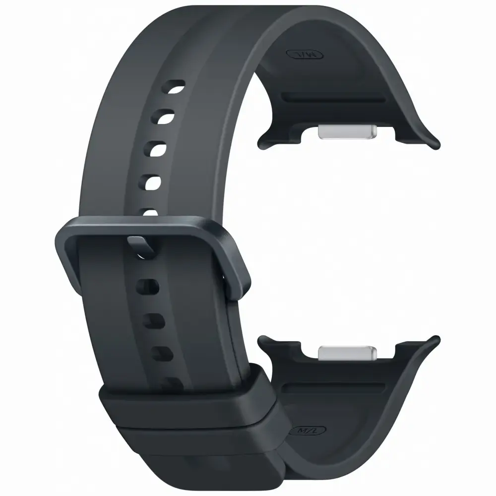 Samsung Sport viedpulksteņa siksniņa priekš Samsung Galaxy Watch 9 M/L | silikons | melna