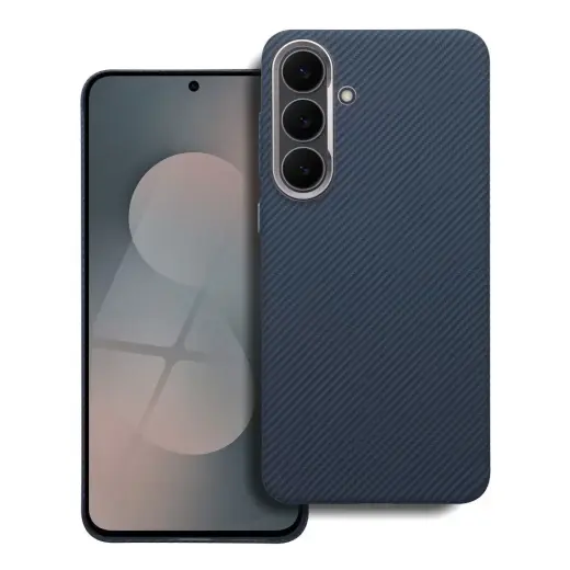 KEVLAR telefono dėklas su MagSafe palaikymu Samsung Galaxy A27 5G (A276) mėlynas