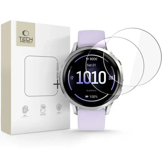 Tech-Protect aizsargplēve priekš Garmin Venu 4 (41 mm) | caurspīdīga (2 gab.)