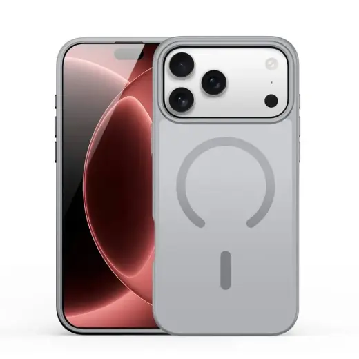Dux Ducis YIND Open Ring maciņš ar MagSafe atbalstu telefonam iPhone 18 Pro Max | iPhone 17 Pro Max pelēks