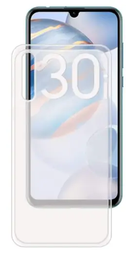 Fusion Ultra 0,3 mm telefono dėklas Honor 30i skaidrus