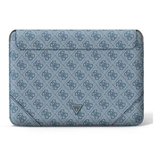 Guess 4G Uptown Triangle Logo portatīvā datora maciņš 16" zils