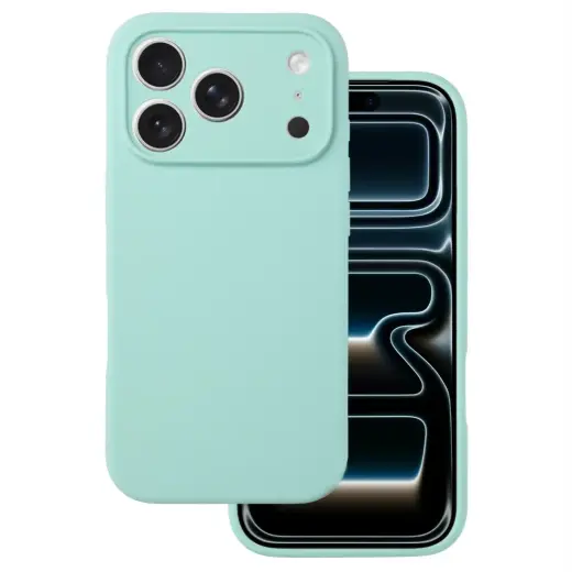Silicone Lite telefoni ümbris iPhone 17 Pro Max roheline