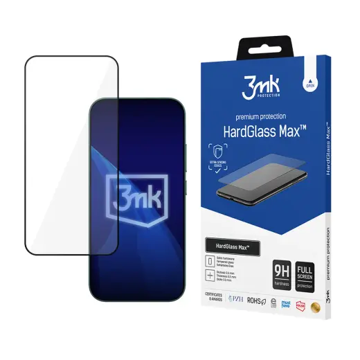 3mk HardGlass Max karastatud kaitseklaas telefonile Xiaomi 17 | Xiaomi 17 Pro paigaldusraamiga