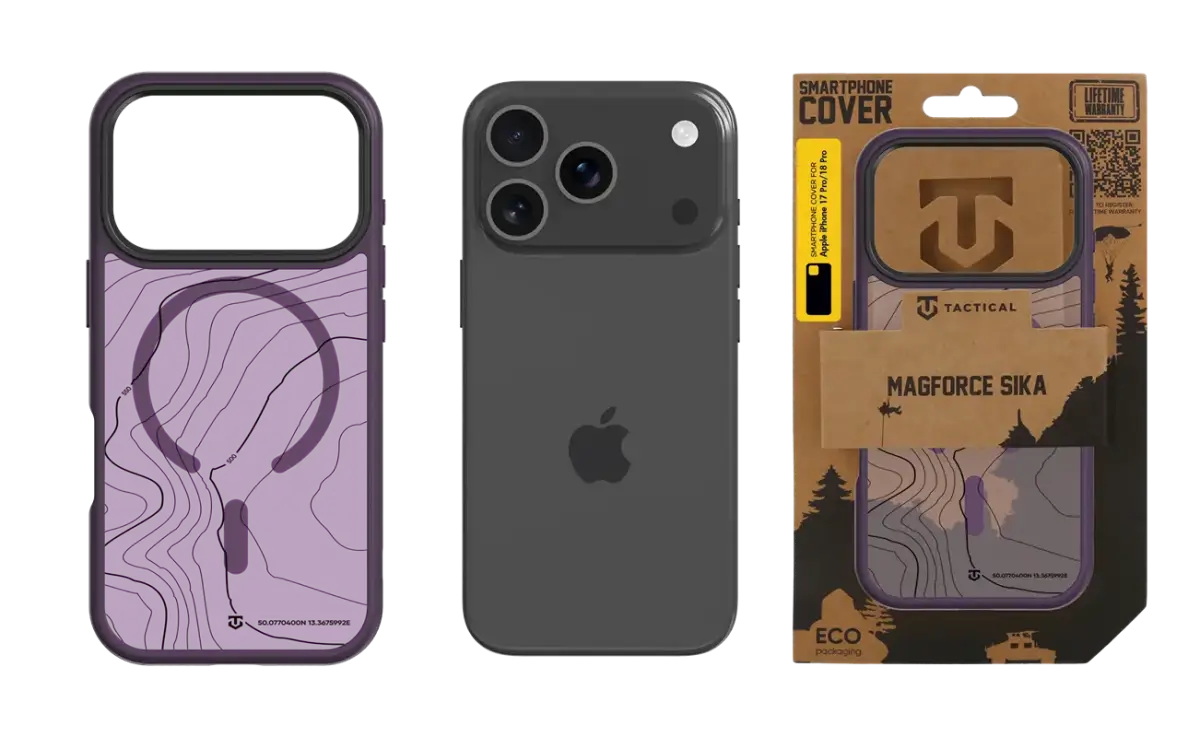 Tactical MagForce Hyperstealth Sika Cover for Apple iPhone 17 Pro/18 Pro Burgundy Smoke