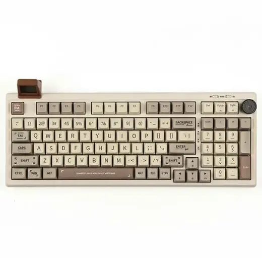 Mechanical keyboard Epomaker RT100 ANSI Wisteria Linear Switch white