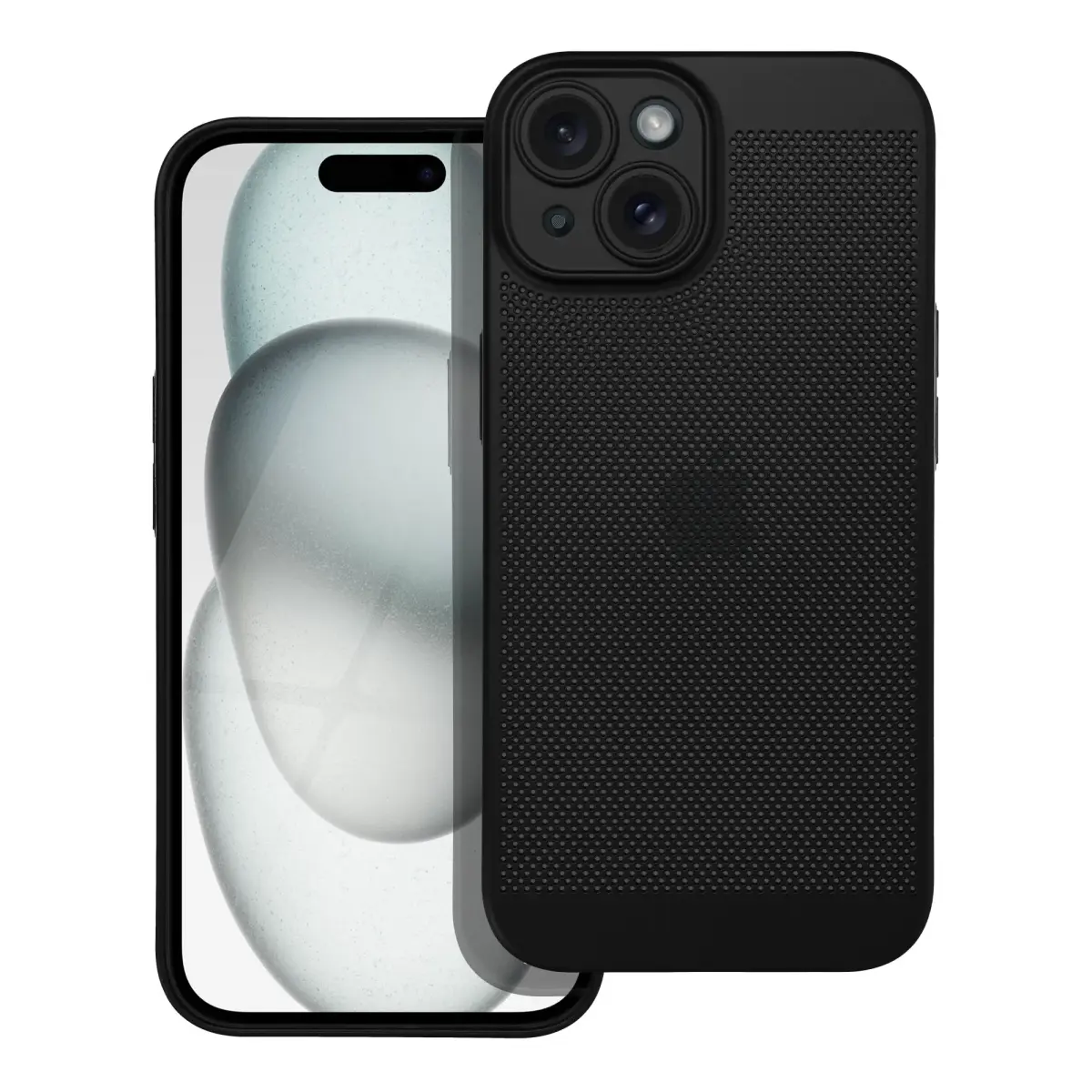 Breezy maciņš telefonam iPhone 15 melns
