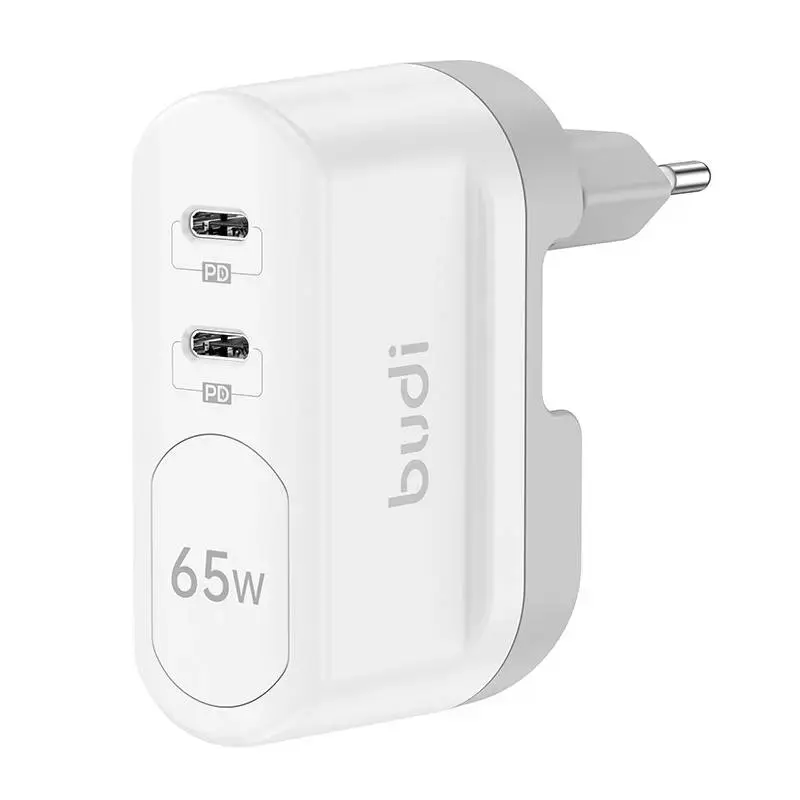 Budi travel charger | 65W | USB-C | white