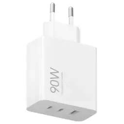 Xiaomi Triple tīkla lādētājs | 90W | GaN | USB-C, USB-A | balts