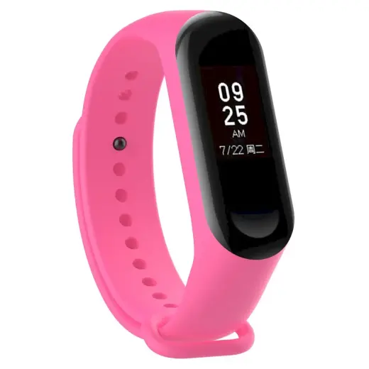 Fusion Accessories wave viedpulksteņa siksniņa priekš Xiaomi Mi Band 3/4 | silikons | rozā