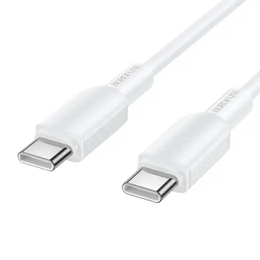 Borofone BX127 Regalo datu pārraides un uzlādes vads | USB-C uz USB-C | 1m | balts | 20 gab. komplekts