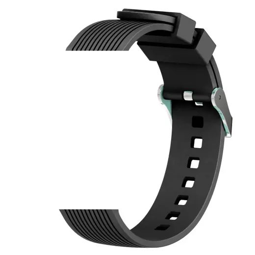Devia Deluxe Sport nutikella rihm Galaxy Watch (46 mm) jaoks | silikoonist | must