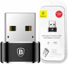 Baseus CAAOTG-01 OTG adapteris | USB-A uz USB-C | melns